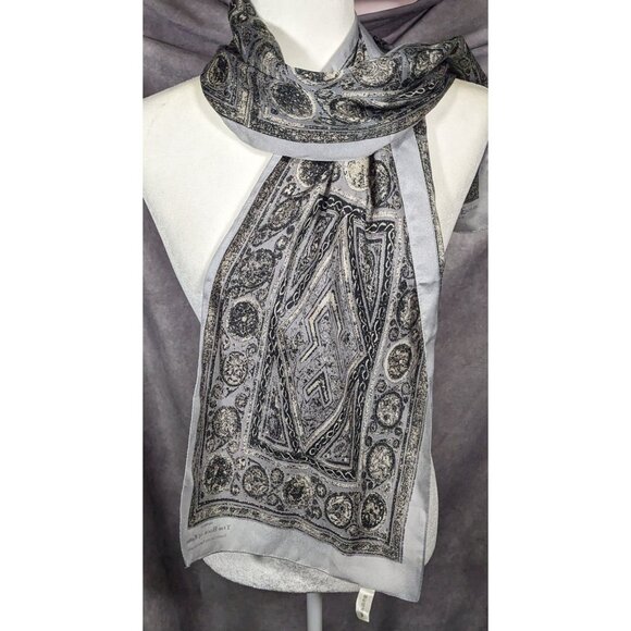 Book Of Kells Dublin Ireland Grey Celtic Scarf - Picture 8 of 9